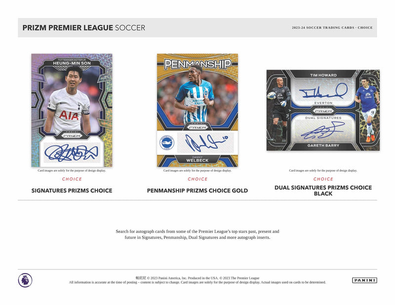 [PRE ORDER] 2023-24 Panini Prizm EPL English Premier League Choice Soc ...